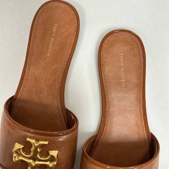 Tory Burch Eleanor Slide Bourbon - Picture 3 of 5